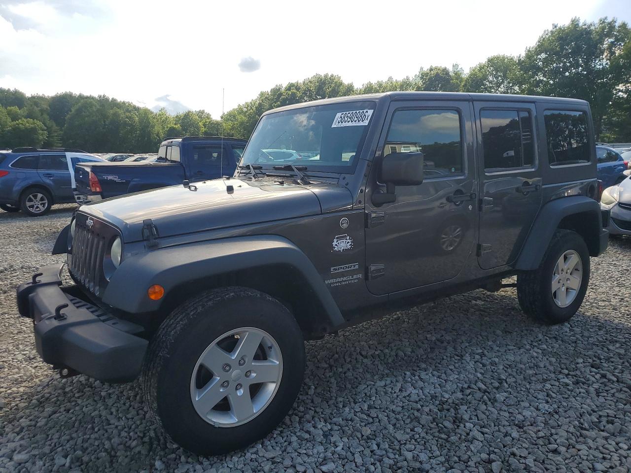 2014 Jeep Wrangler Unlimited Sport, VIN 1C4BJWDG2EL289436 — Minor dents and scratches