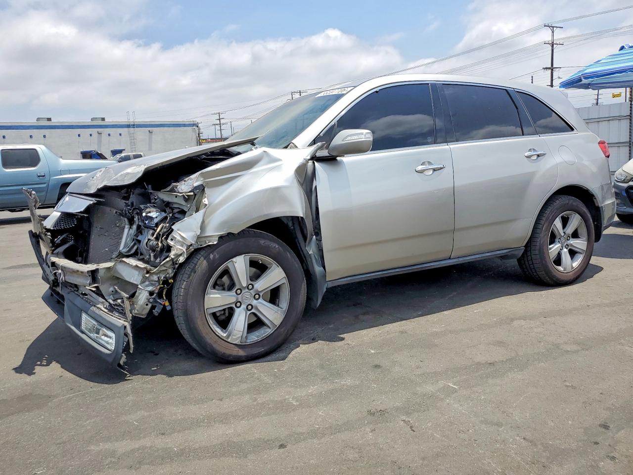 2010 Acura MDX Technology, VIN 2HNYD2H64AH510550 — Front end