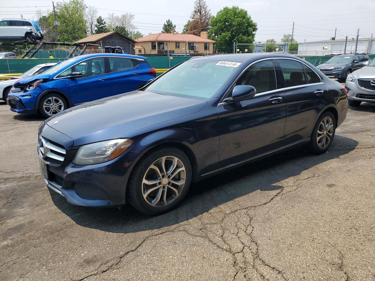 2016 Mercedes-Benz C 300 Luxury, VIN 55SWF4JB5GU153502 — Undercarriage