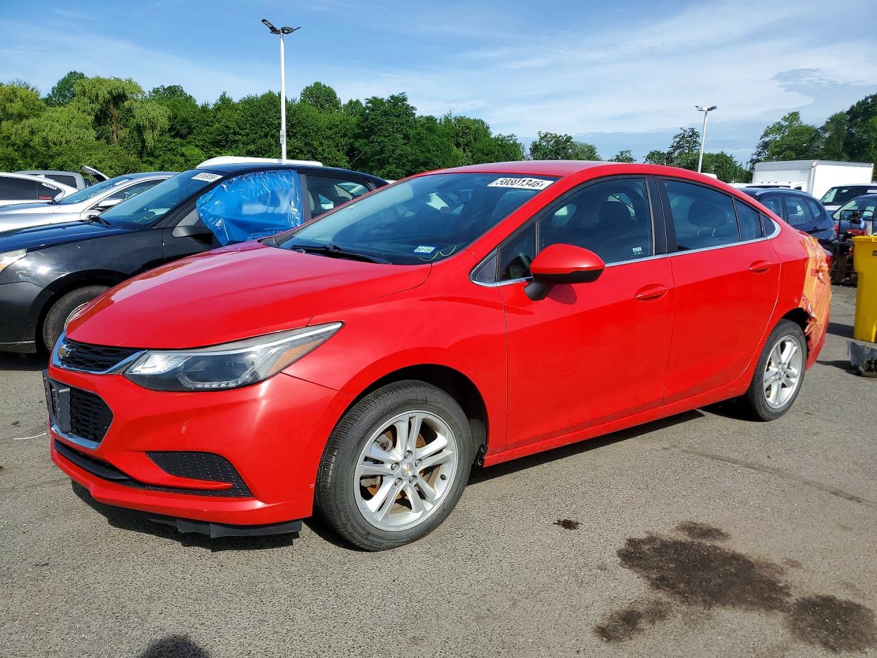 2018 Chevrolet Cruze LT, VIN 1G1BE5SMXJ7242285 — Rear end