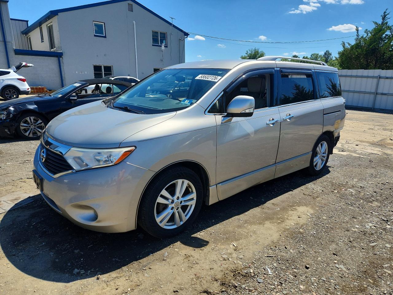 2013 Nissan Quest S, VIN JN8AE2KP1D9071788 — Rear end