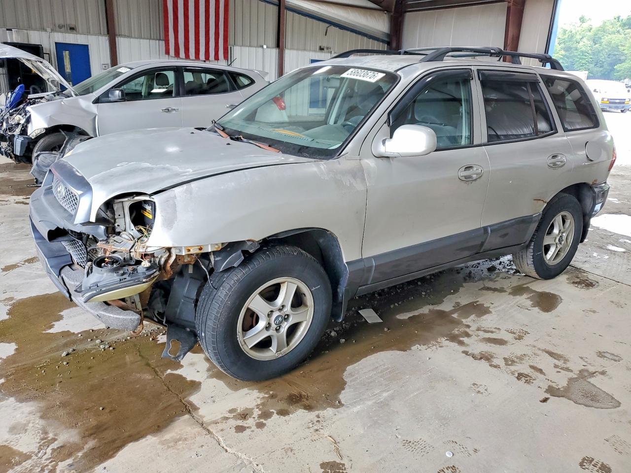 2004 Hyundai Santa Fe GLS, VIN KM8SC73D54U814257 — Front end