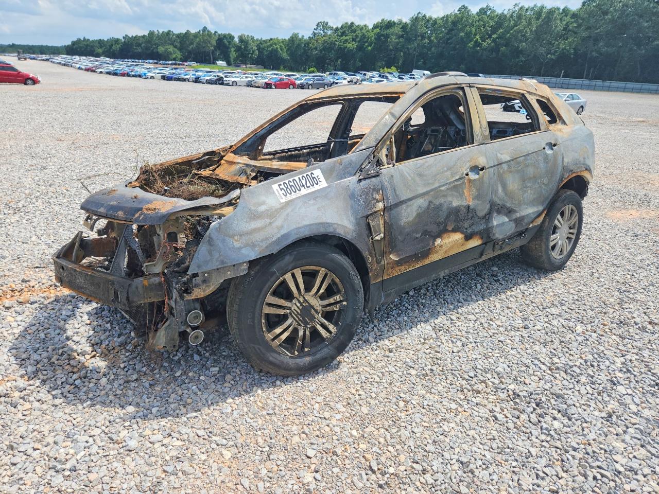 2011 Cadillac SRX Luxury Collection, VIN 3GYFNAEYXBS563532 — Interior fire