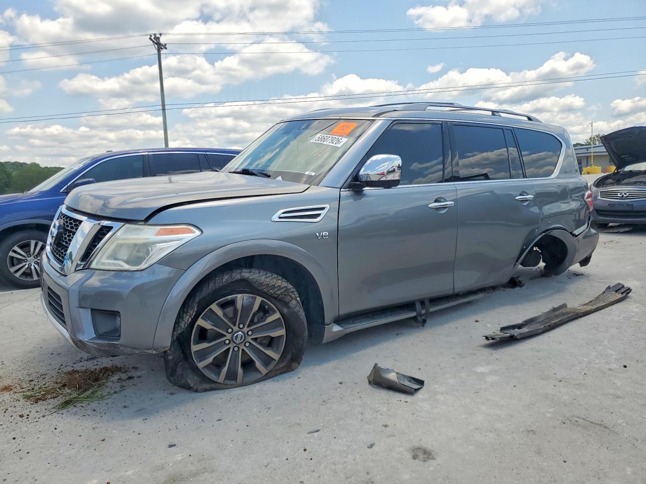 2017 Nissan Armada SV, VIN JN8AY2NC7H9504486 — Side