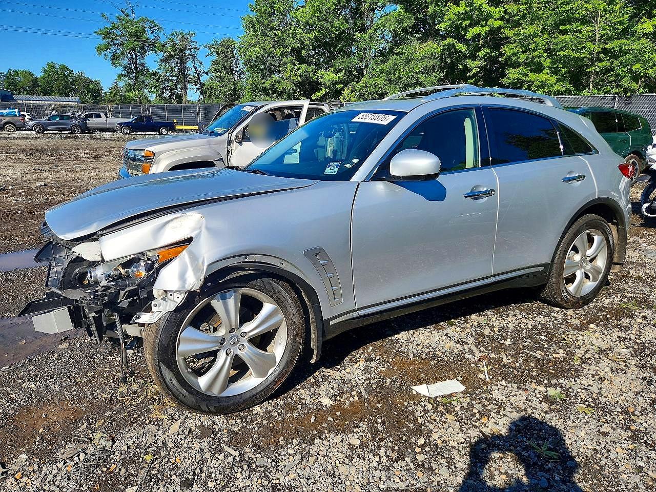 2011 Infiniti FX, VIN JN8AS1MW8BM140560 — Front end