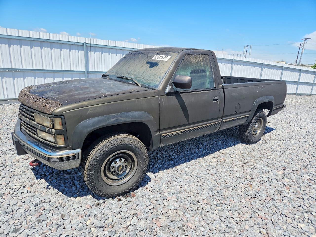 1993 Chevrolet Silverado 2500, VIN 1GCGK24K8PE110596 — Burn