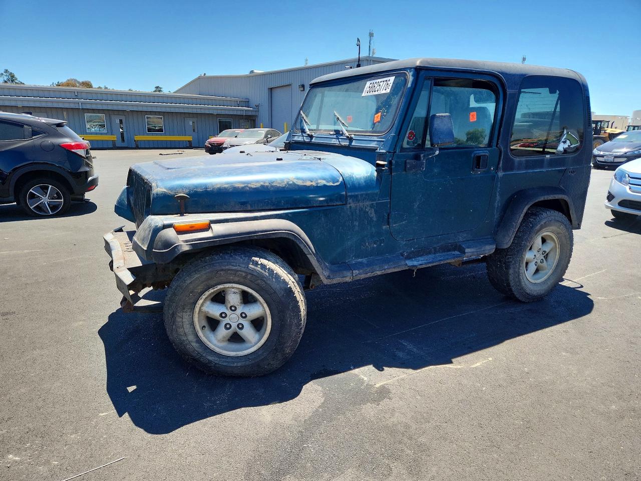 1995 Jeep Wrangler S, VIN 1J4FY19PXSP302389 — Front end