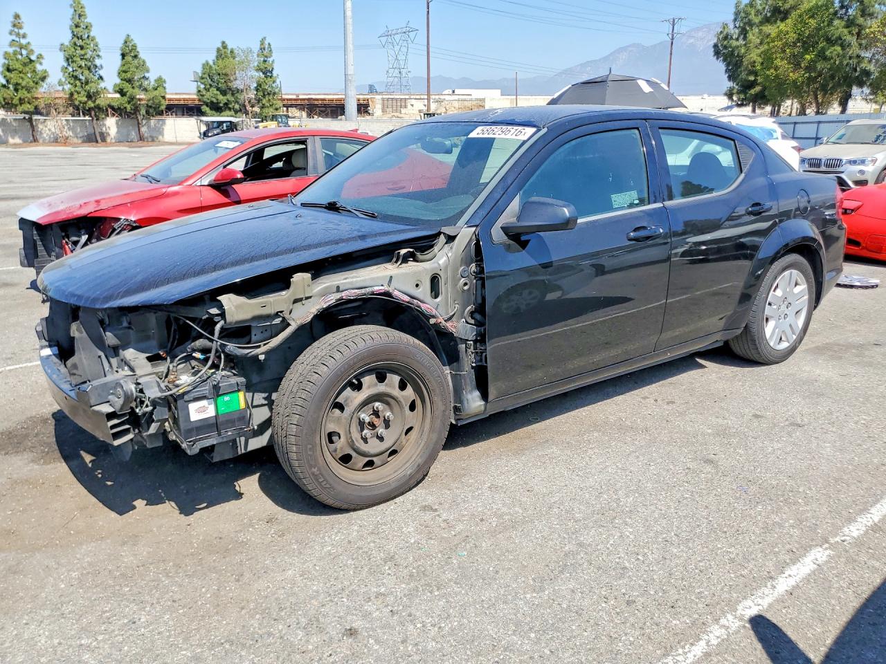 2014 Dodge Avenger SE, VIN 1C3CDZAB8EN193471 — Front end