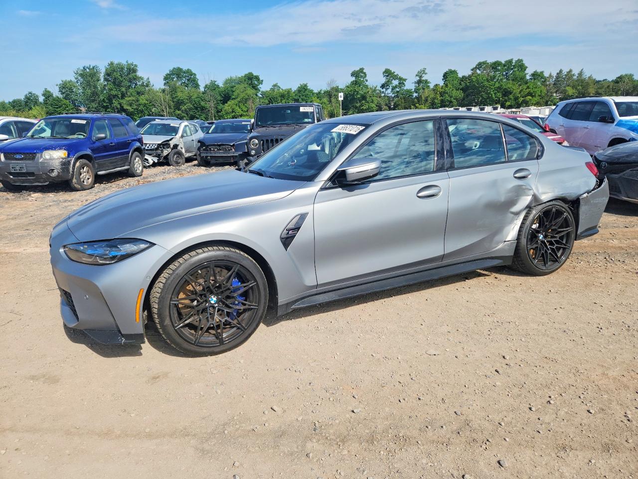 2024 BMW M3 Competition xDrive, VIN WBS43AY01RFS41331 — Side