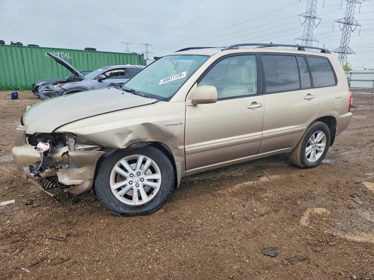 2007 Toyota Highlander, VIN JTEHW21A270038050 — Front end