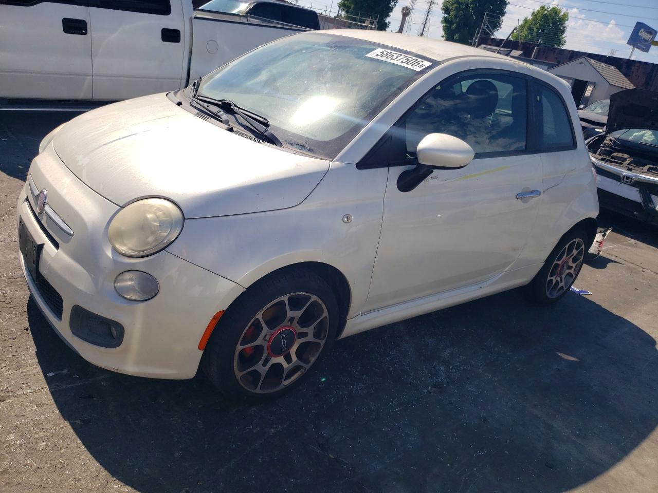 2012 FIAT 500 Sport, VIN 3C3CFFBR5CT212253 — Rear end