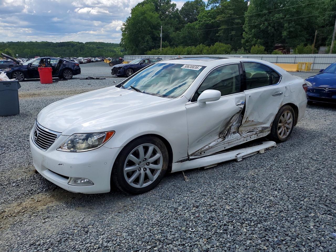 2009 Lexus LS 460, VIN JTHBL46F195091278 — Side