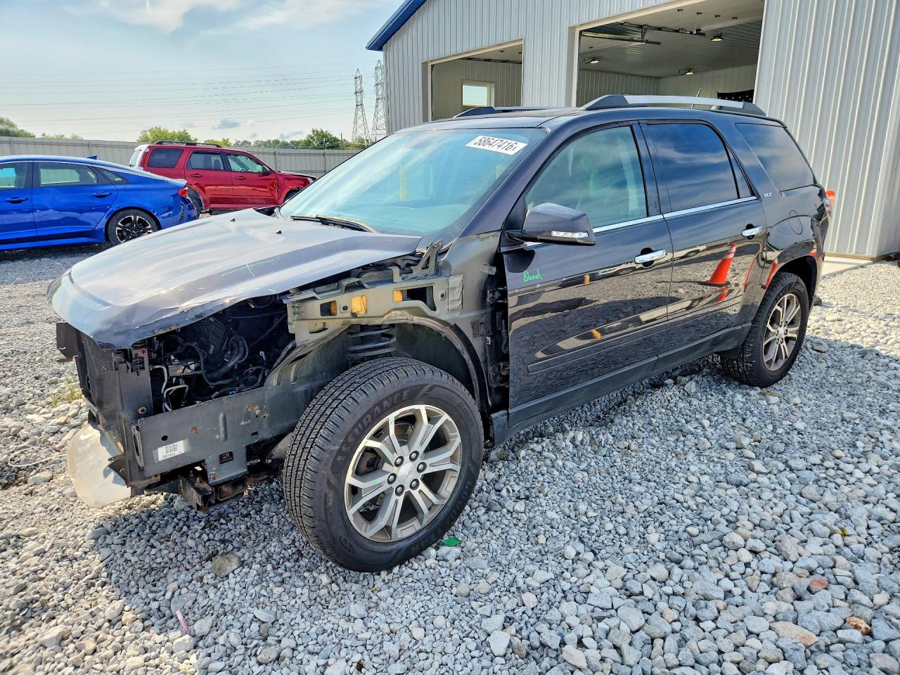 2014 GMC Acadia SLT, VIN 1GKKVRKD4EJ188168 — Front end