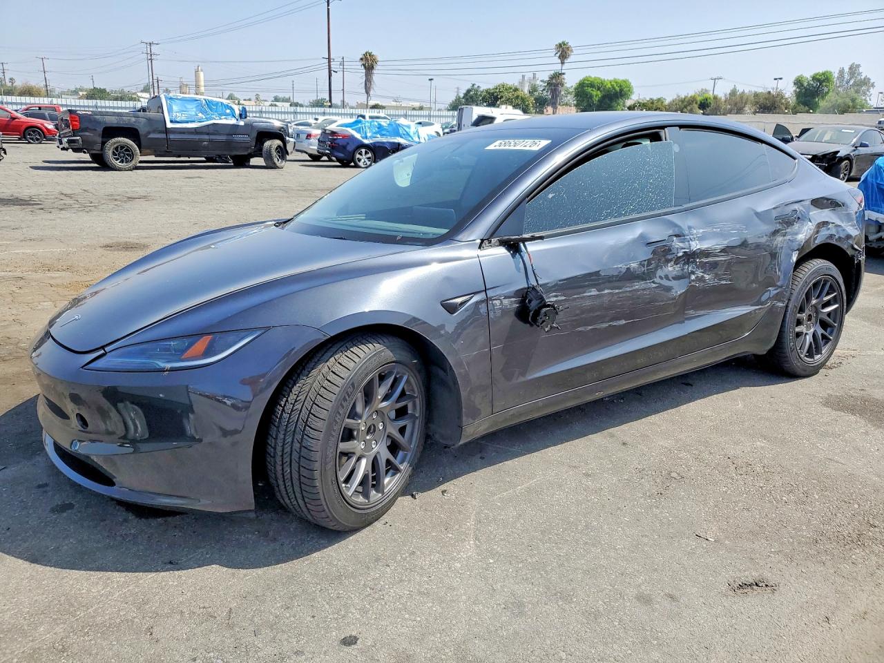 2025 Tesla Model 3 Long Range, VIN 5YJ3E1EA5SF075688 — Side