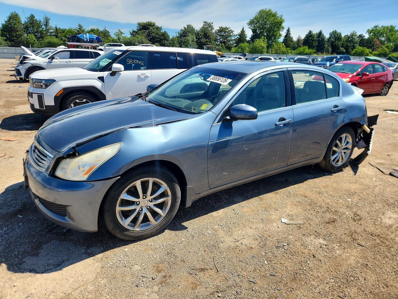 2008 Infiniti G35 x, VIN JNKBV61FX8M275927 — Rear end