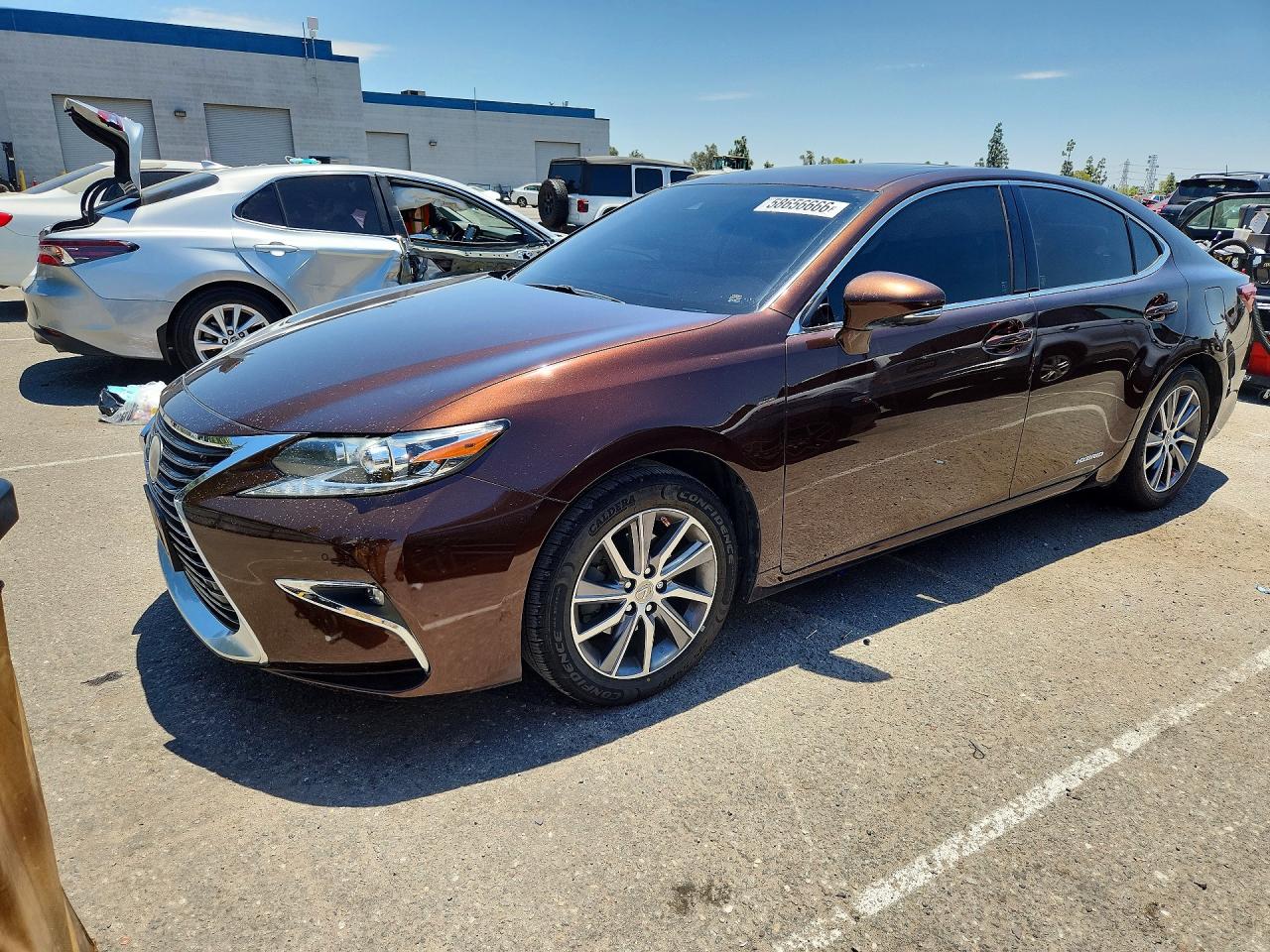 2018 Lexus ES 300h, VIN JTHBW1GG4J2188364 — Side