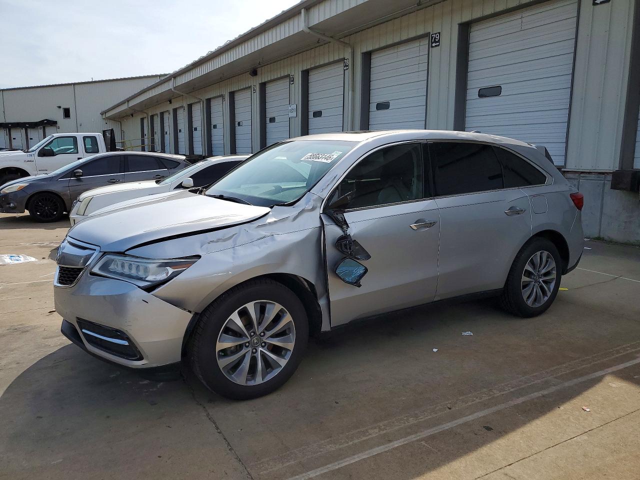 2015 Acura MDX Technology, VIN 5FRYD4H41FB031689 — Опрокидывание