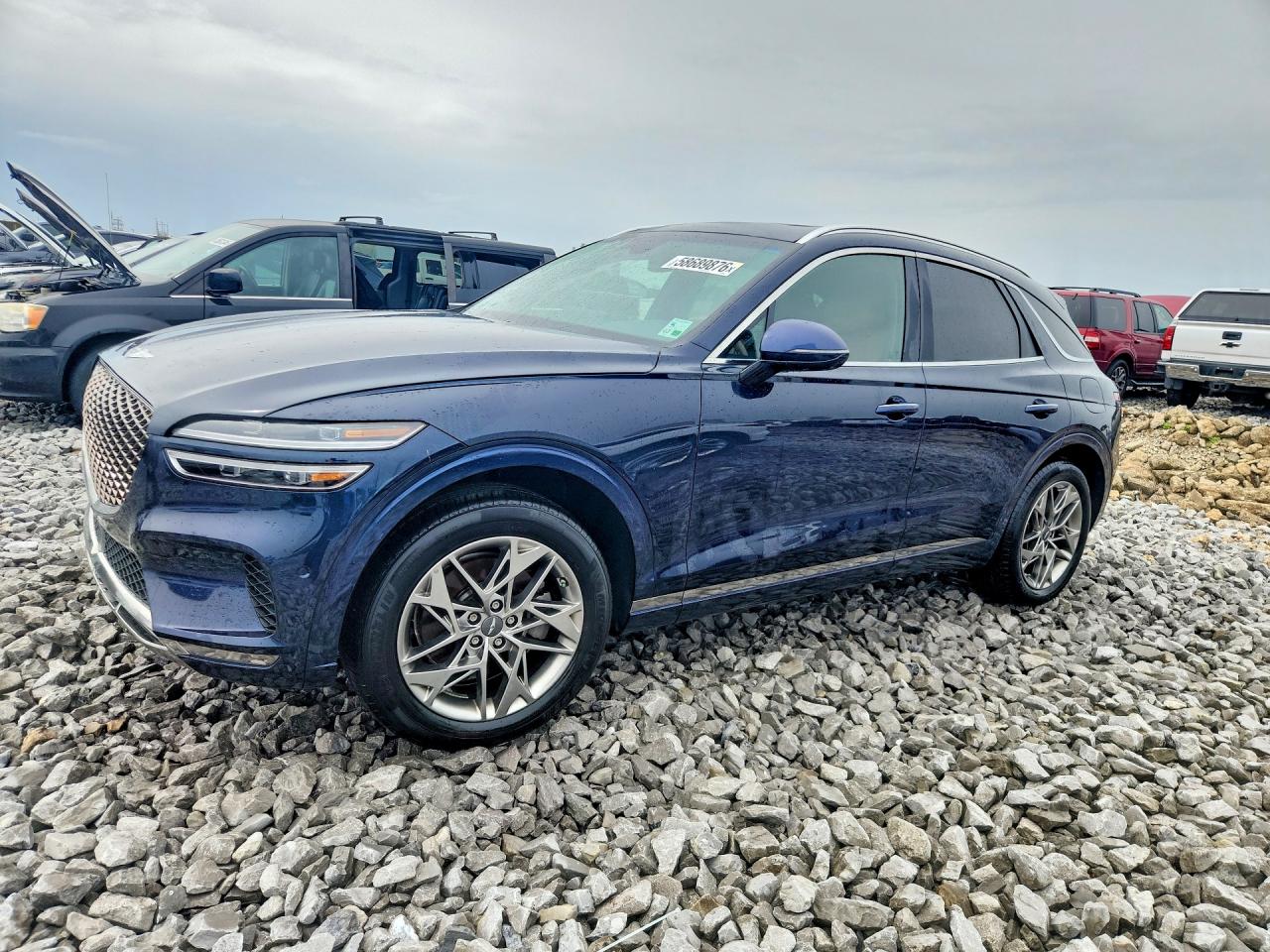 2022 Genesis GV70 2.5T, VIN KMUMADTB0NU039302 — Water / flood