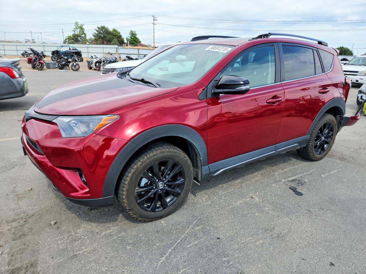 2018 Toyota RAV4 XLE, VIN 2T3RFREV2JW739690 — Rear end