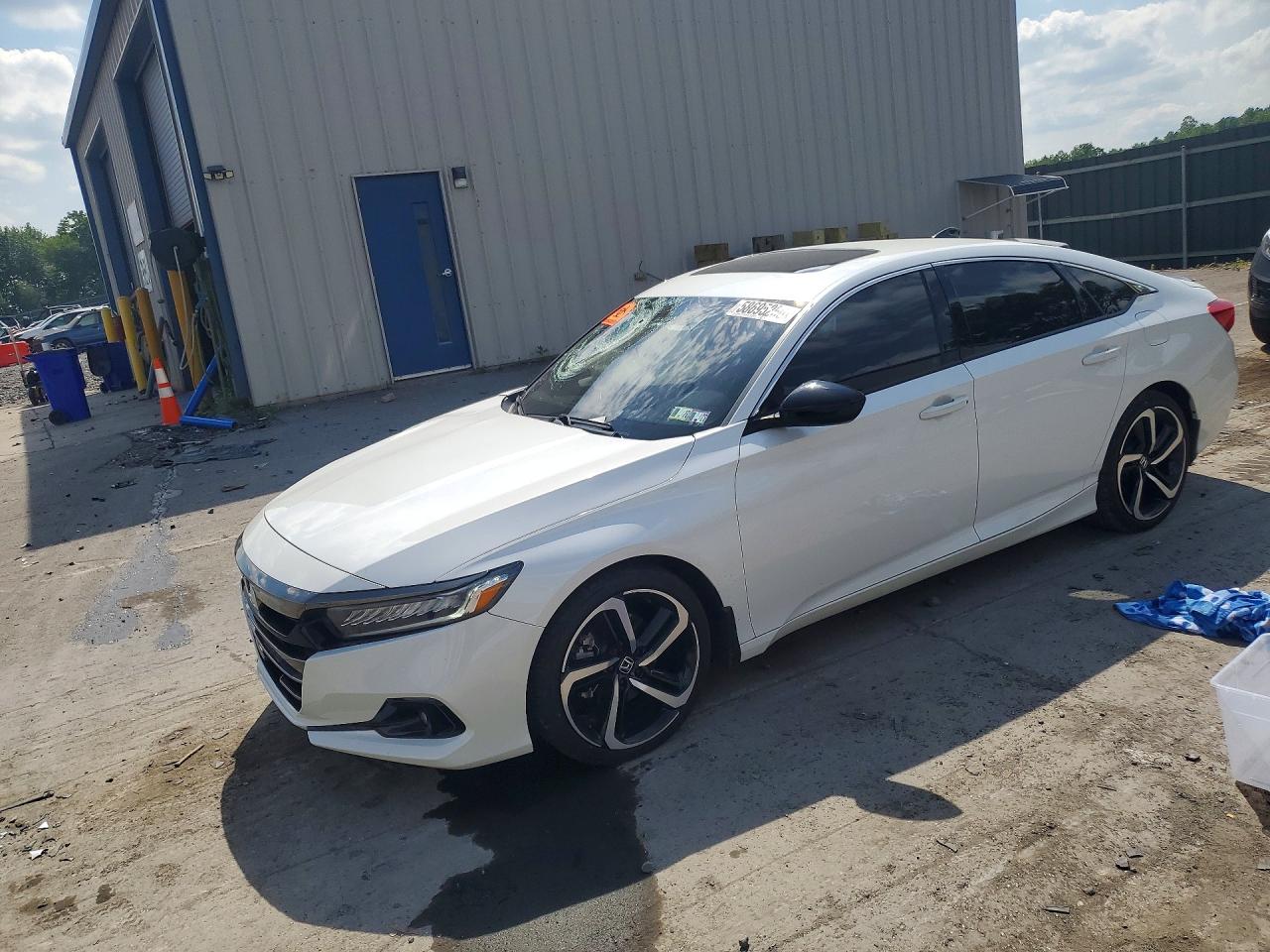 2022 Honda Accord Sport, VIN 1HGCV2F38NA022553 — Side
