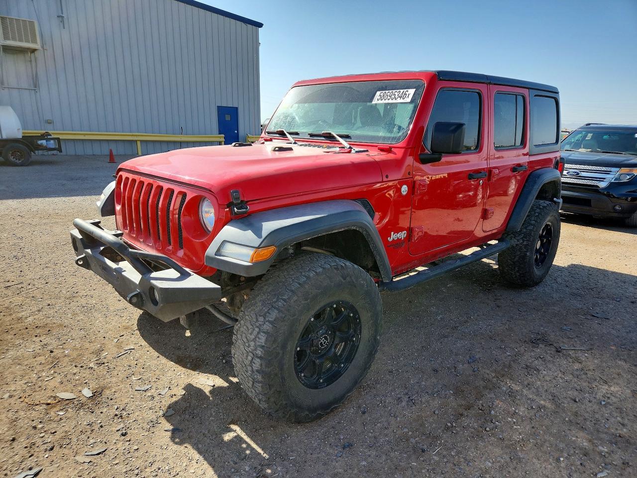 2018 Jeep Wrangler Unlimited Sport, VIN 1C4HJXDG9JW134505 — Undercarriage