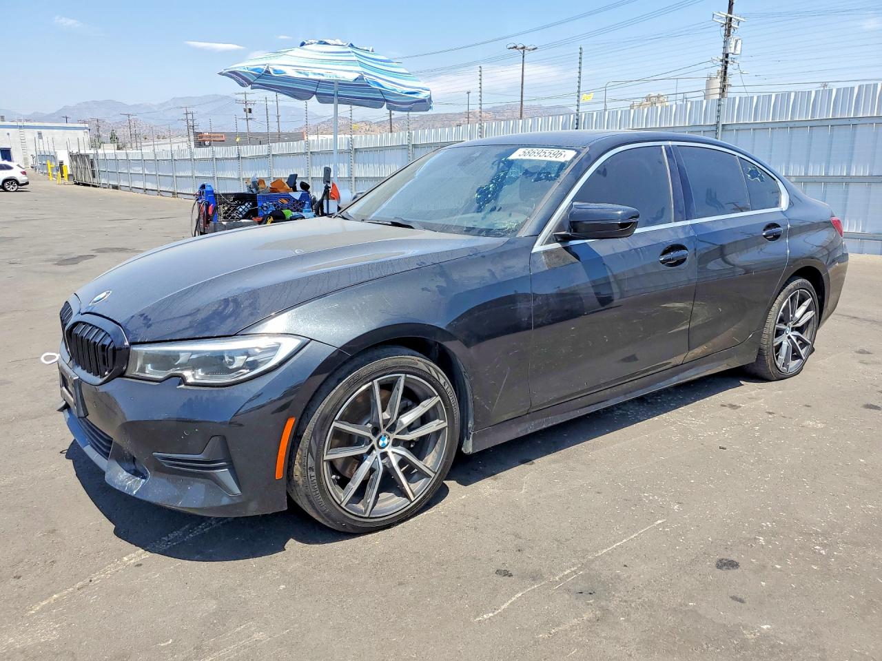 2019 BMW 3 Series 330i, VIN 3MW5R1J55K8B00662 — Engine fire