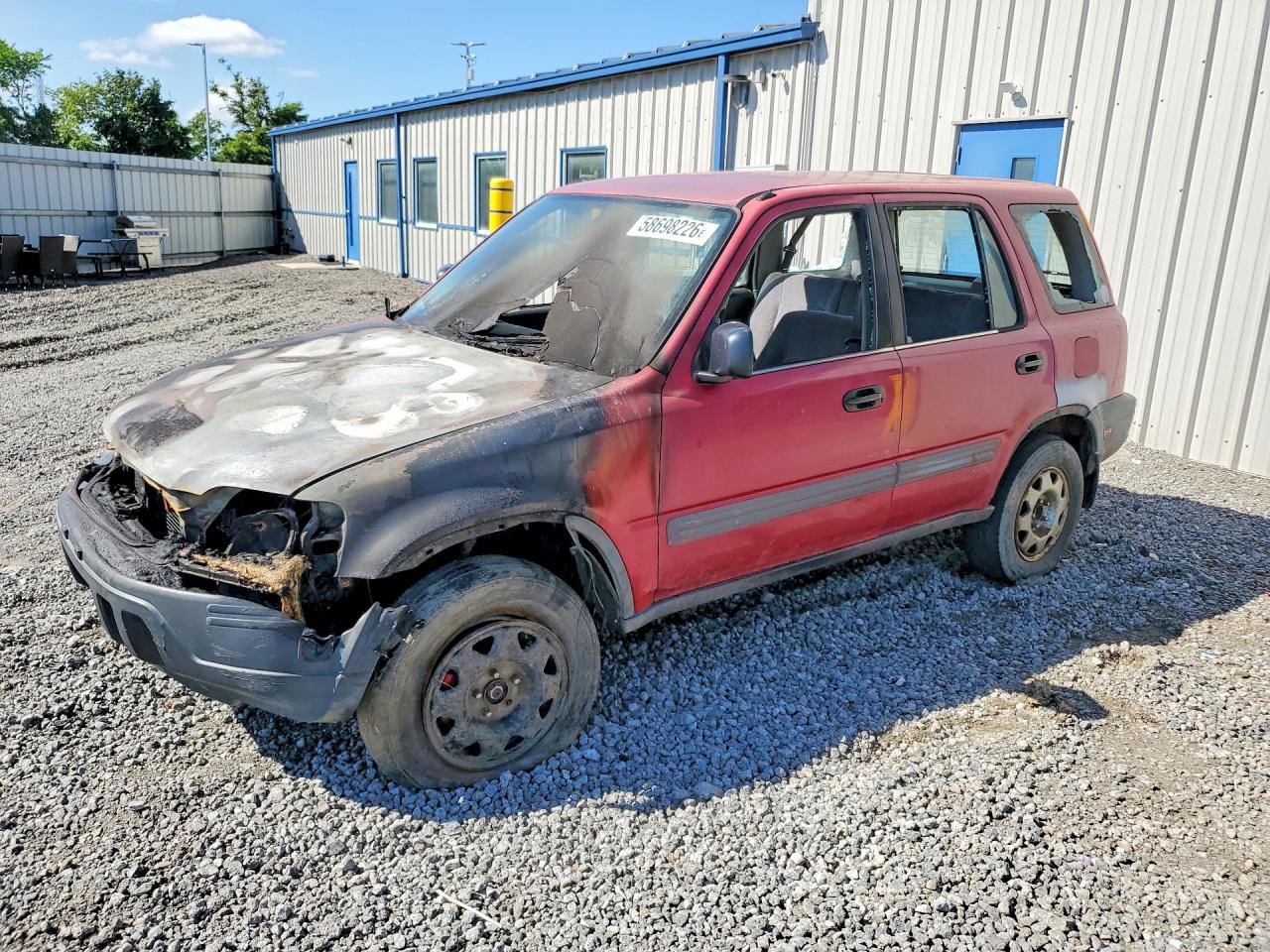 1997 Honda CR-V, VIN JHLRD1845VC052225 — Engine fire