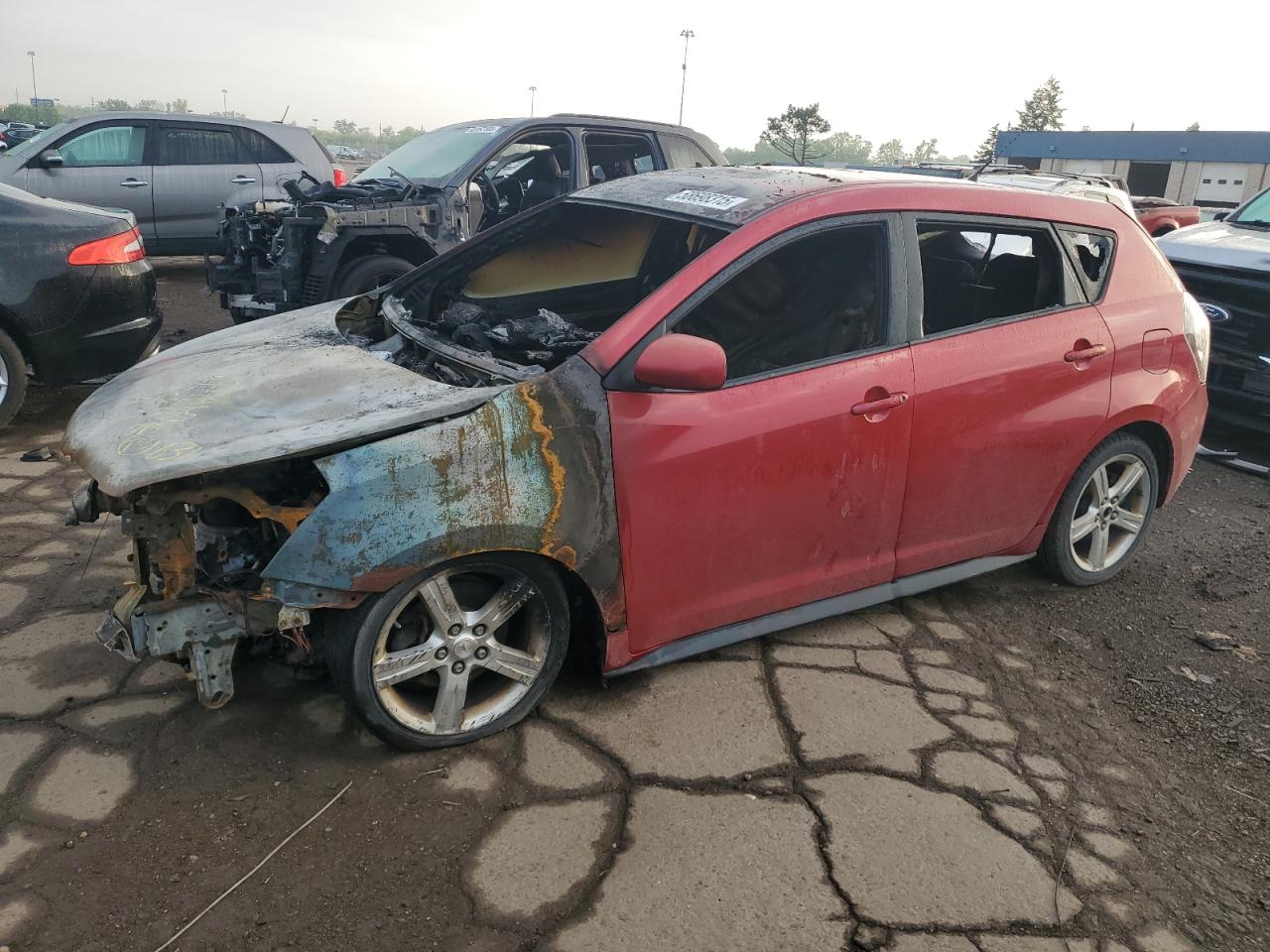 2009 Pontiac Vibe 1SB, VIN 5Y2SP67019Z463755 — Burn