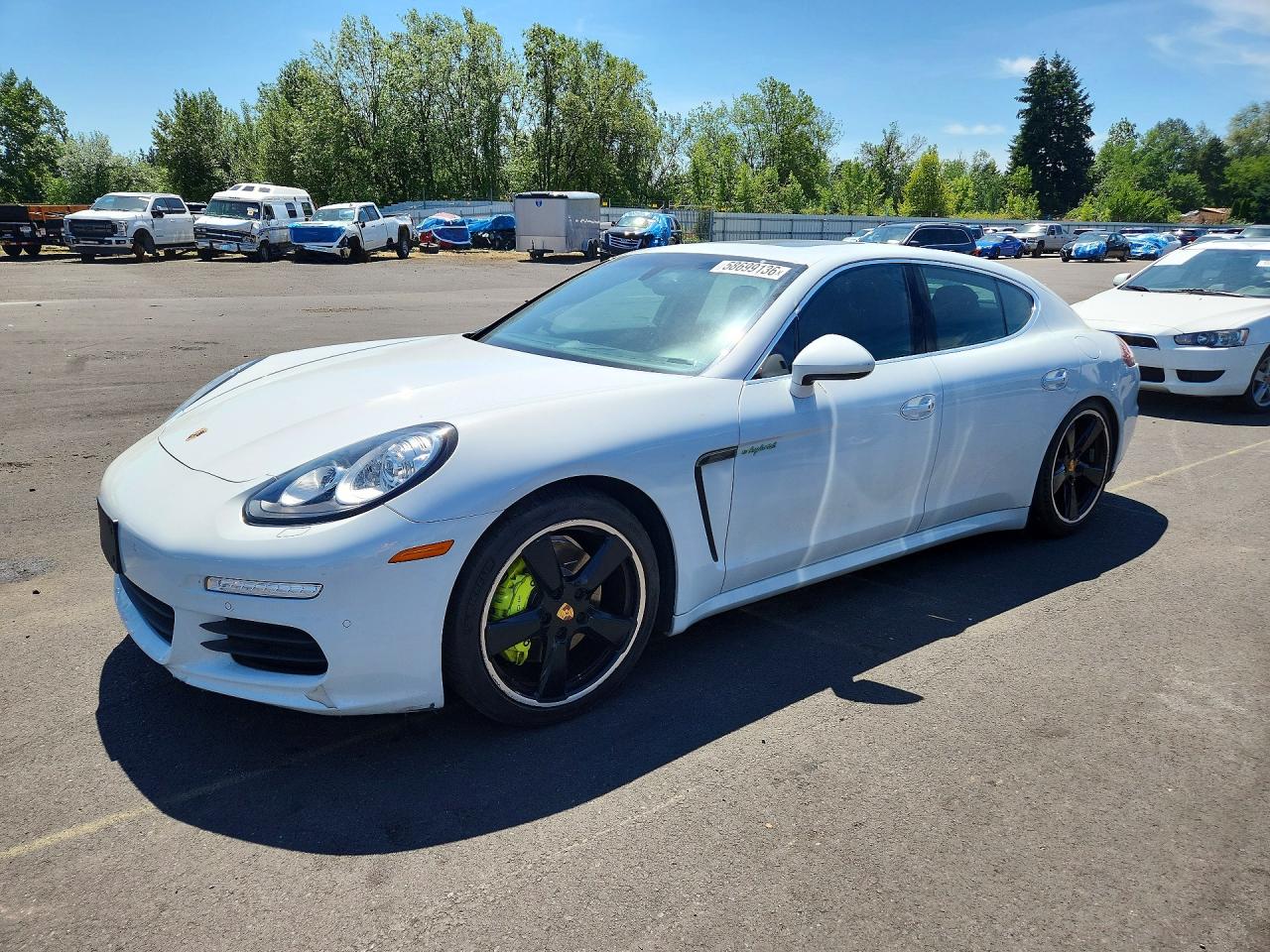 2016 Porsche Panamera S E-Hybrid, VIN WP0AD2A75GL041314 — Prior damage history