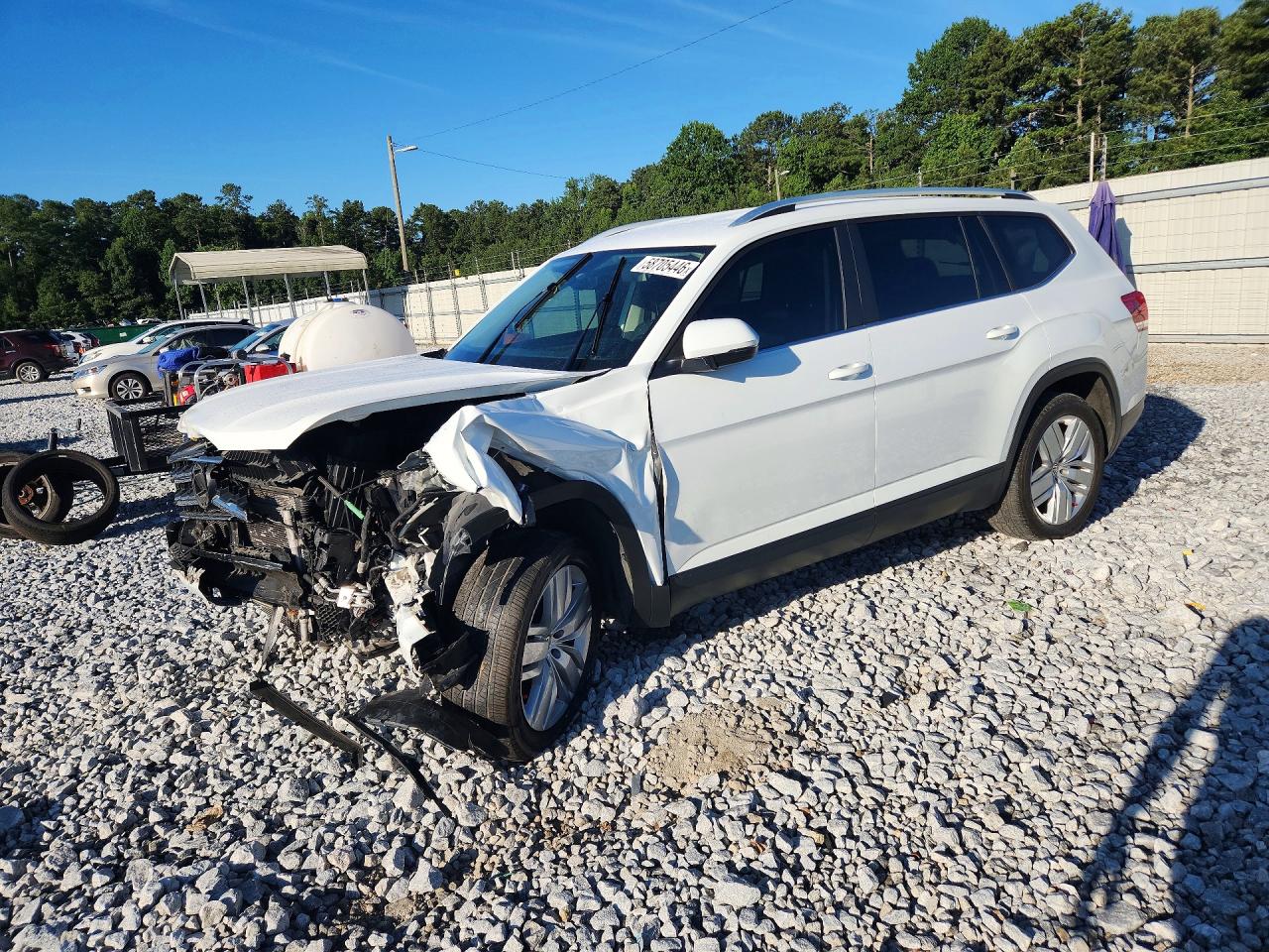 2019 Volkswagen Atlas SE, VIN 1V2WR2CA6KC509364 — Front end
