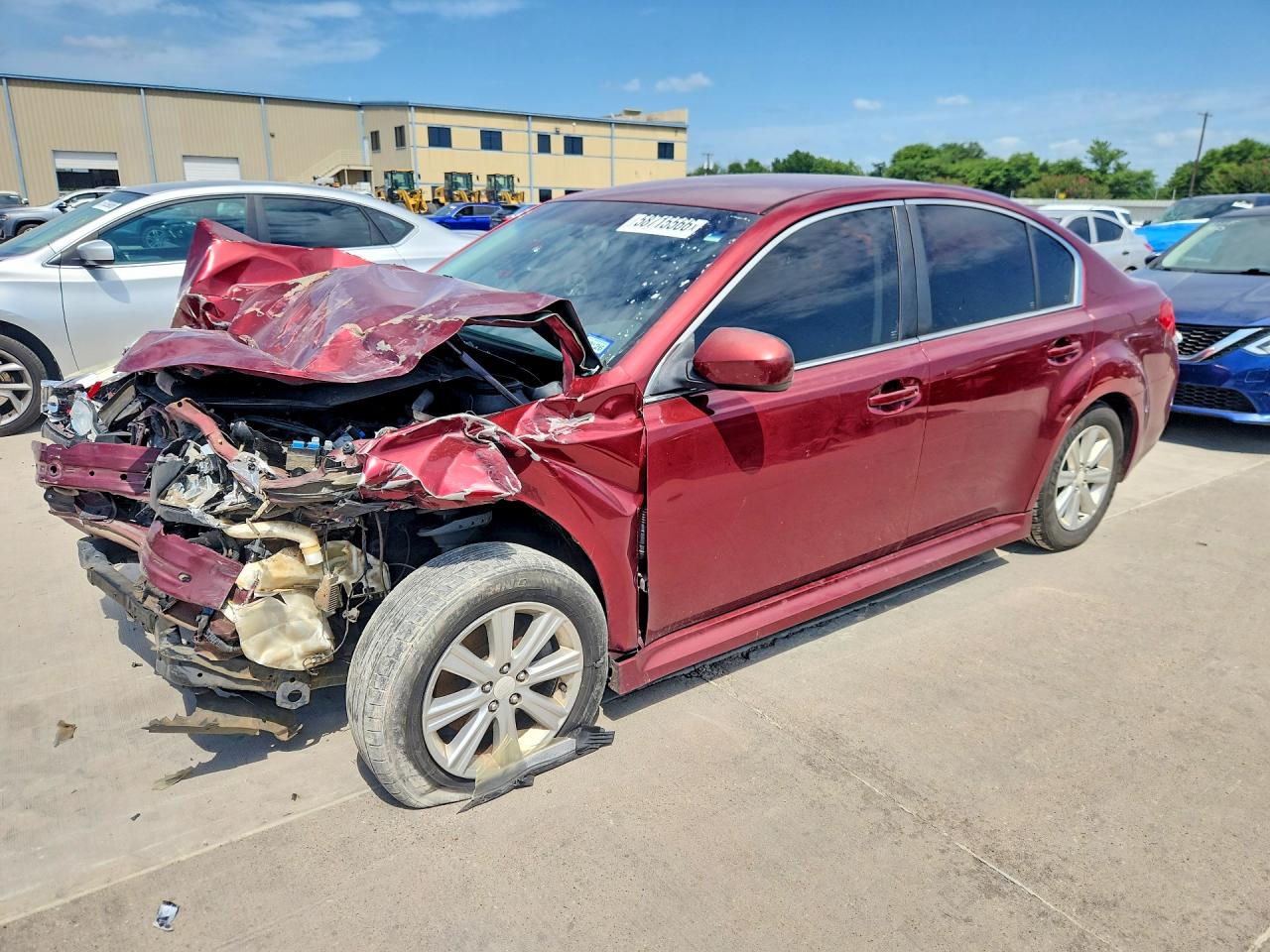 2012 Subaru Legacy Premium, VIN 4S3BMCB6XC3030125 — Перед