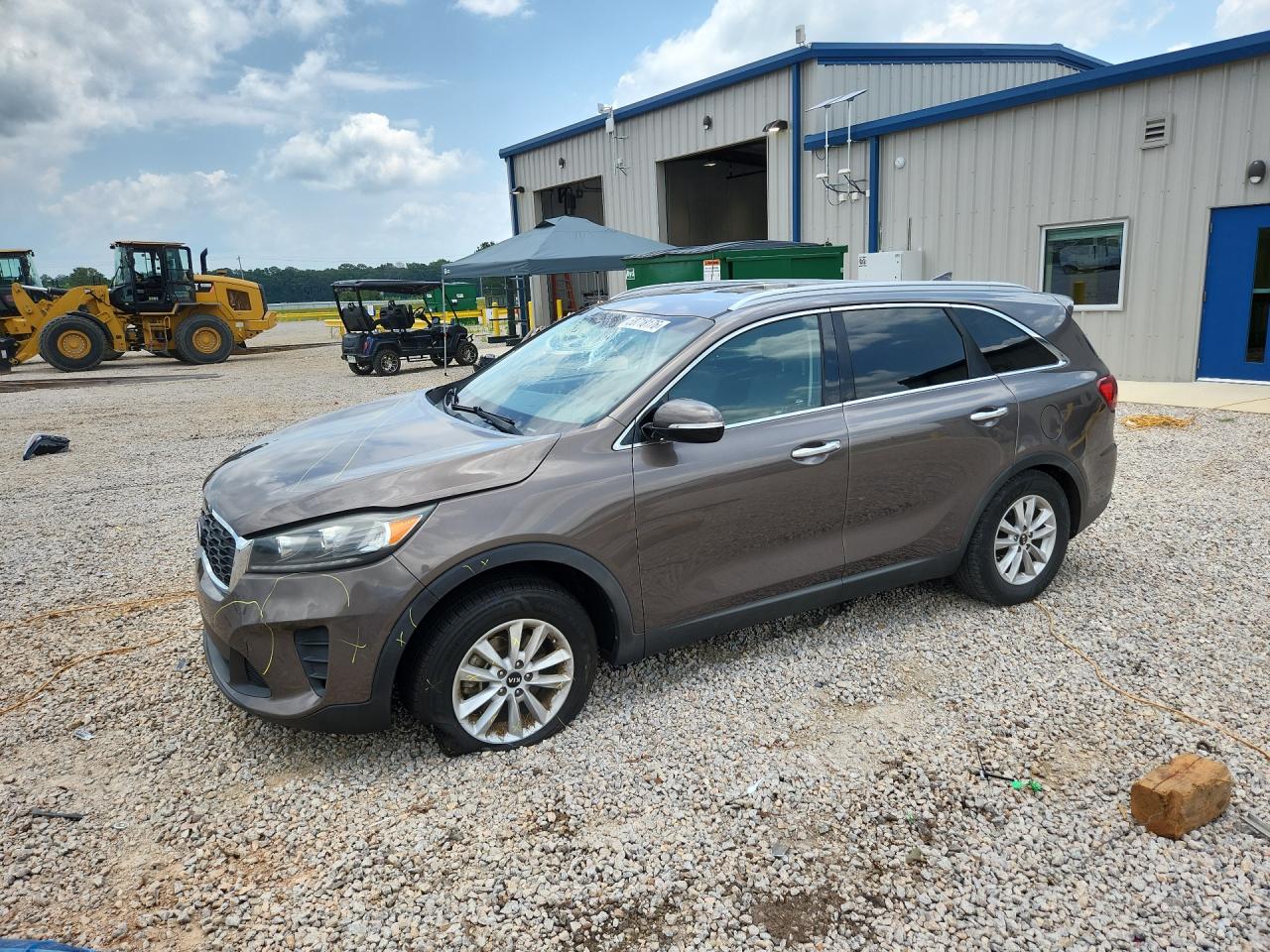 2019 Kia Sorento LX, VIN 5XYPG4A34KG438317 — Крыша