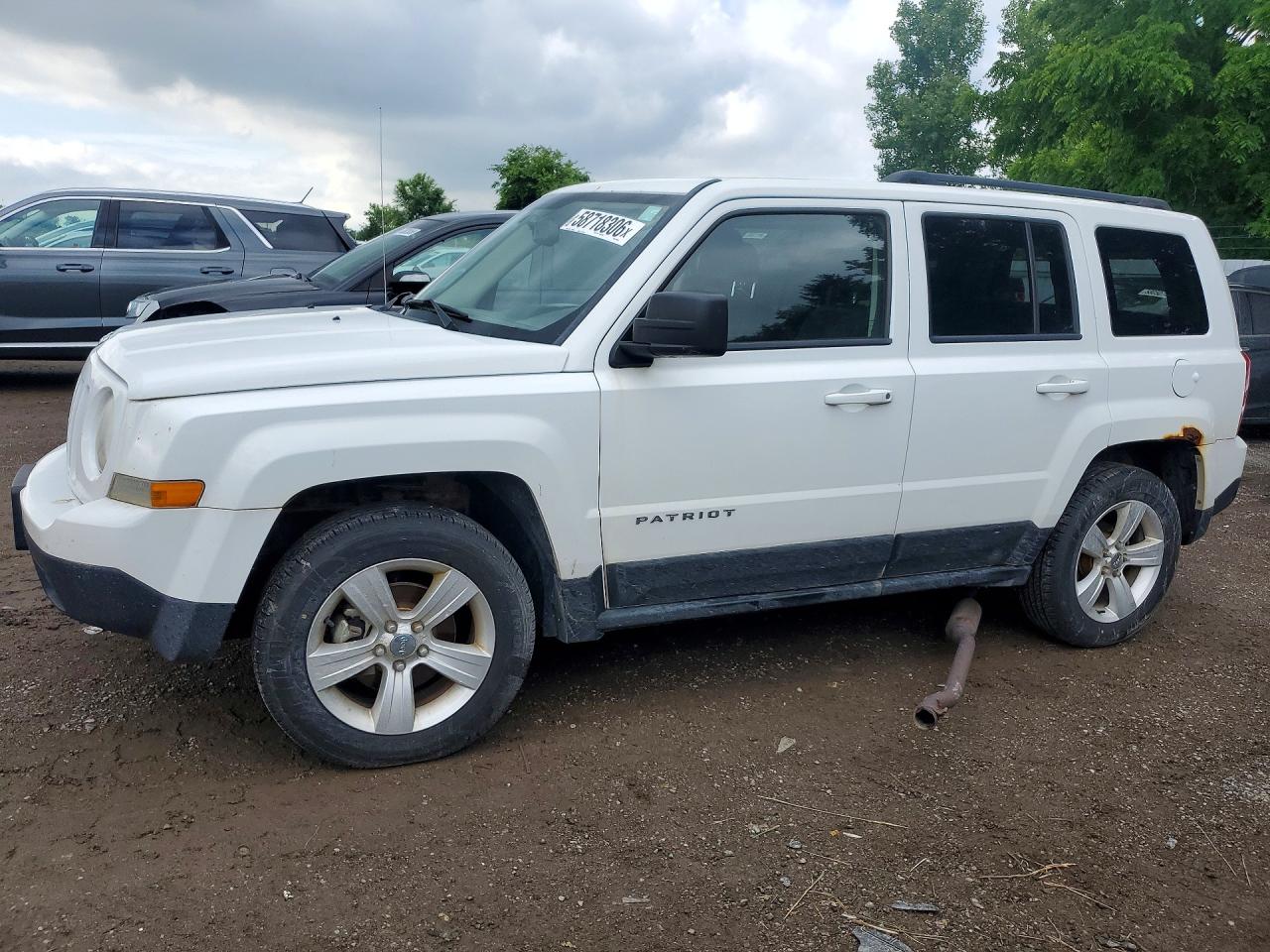 2012 Jeep Patriot North, VIN 1C4NJRABXCD648255 — Rear end
