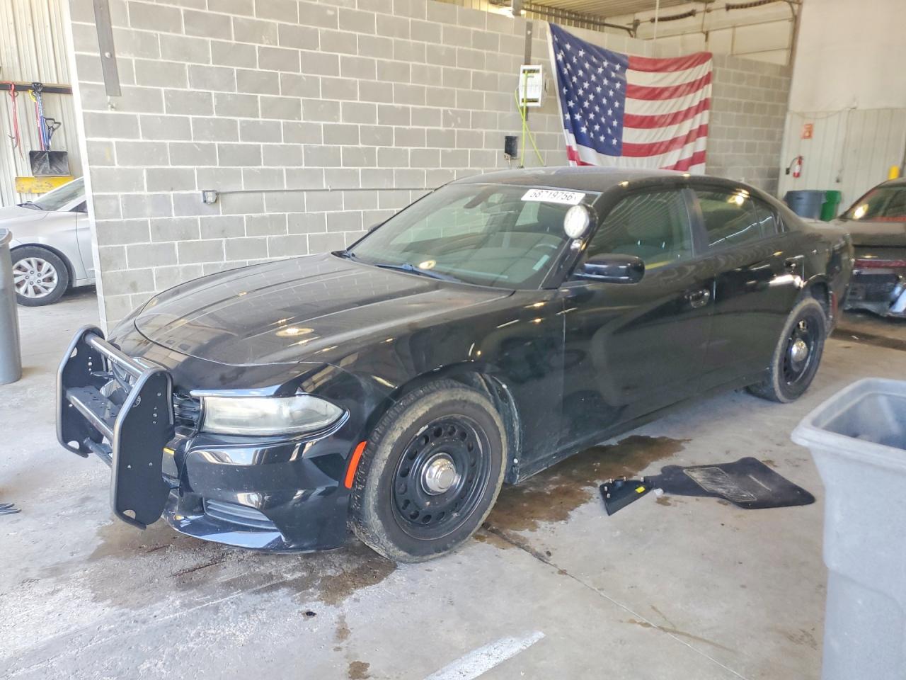 2015 Dodge Charger Police, VIN 2C3CDXKT3FH818011 — Engine fire