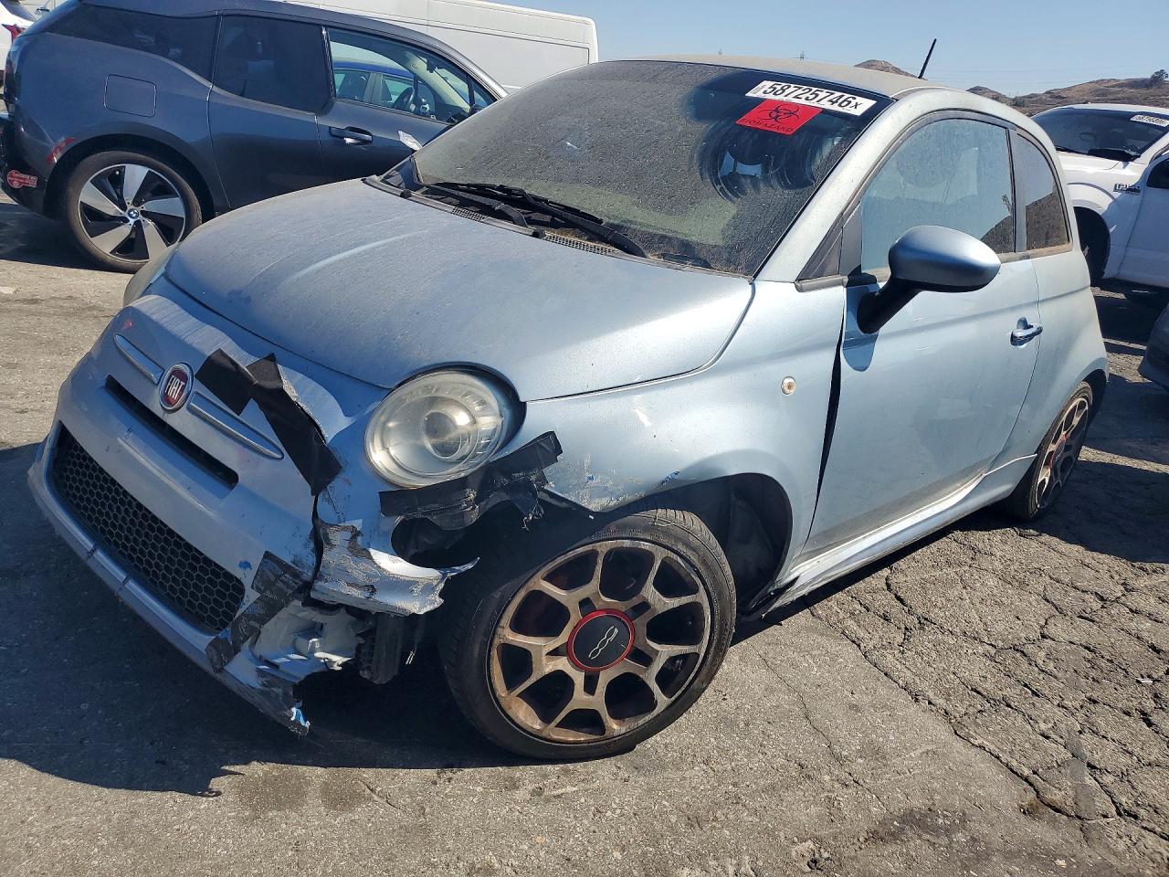 2013 FIAT 500 Sport, VIN 3C3CFFBR4DT573572 — Front end