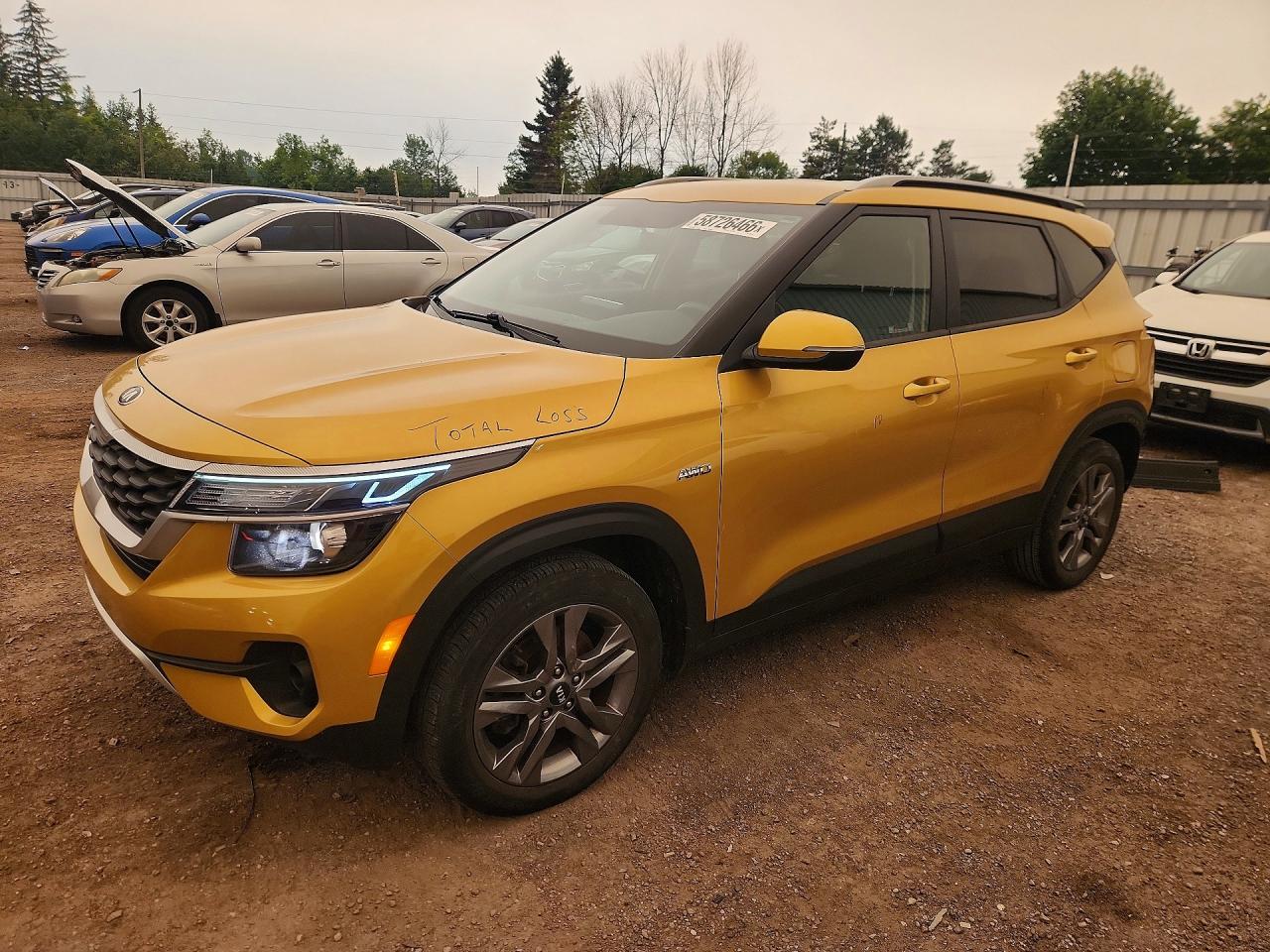 2021 Kia Seltos LX, VIN KNDEPCAA4M7204176 — Зад
