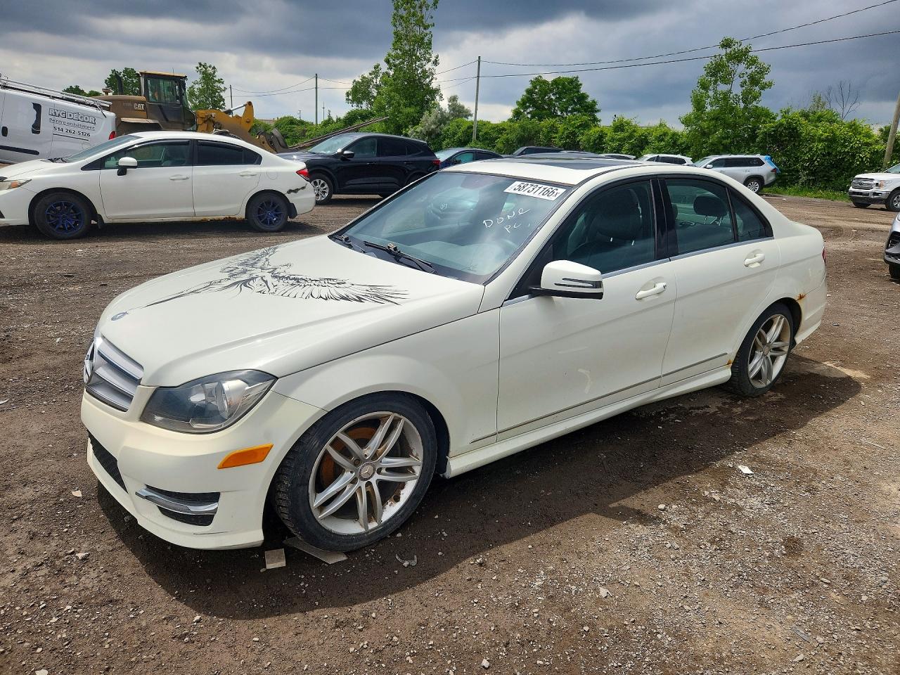 2012 Mercedes-Benz C 250, VIN WDDGF8FB1CA633826 — Water / flood