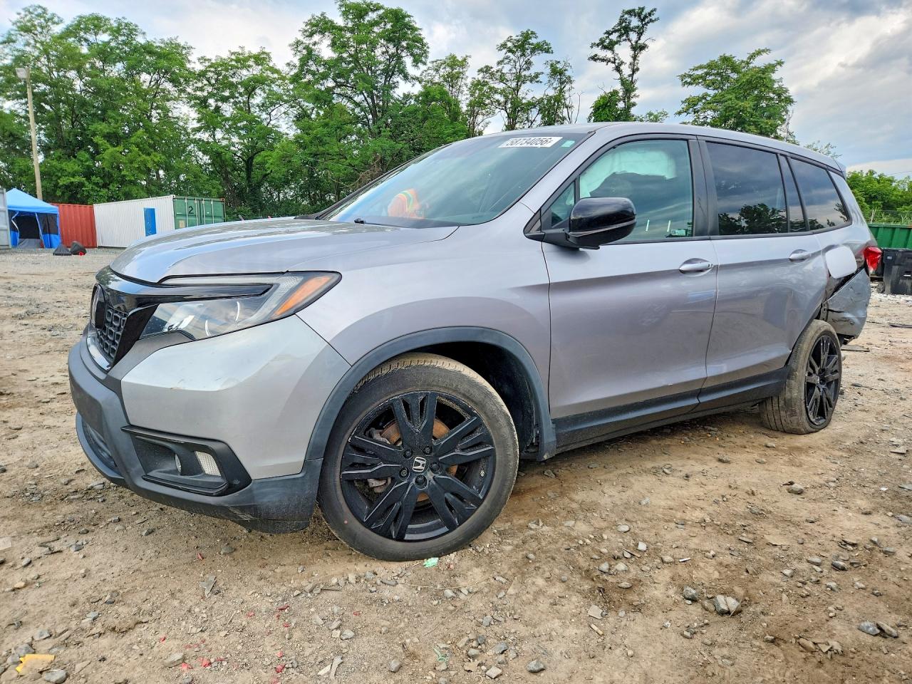 2021 Honda Passport Sport, VIN 5FNYF7H29MB007973 — Rear end