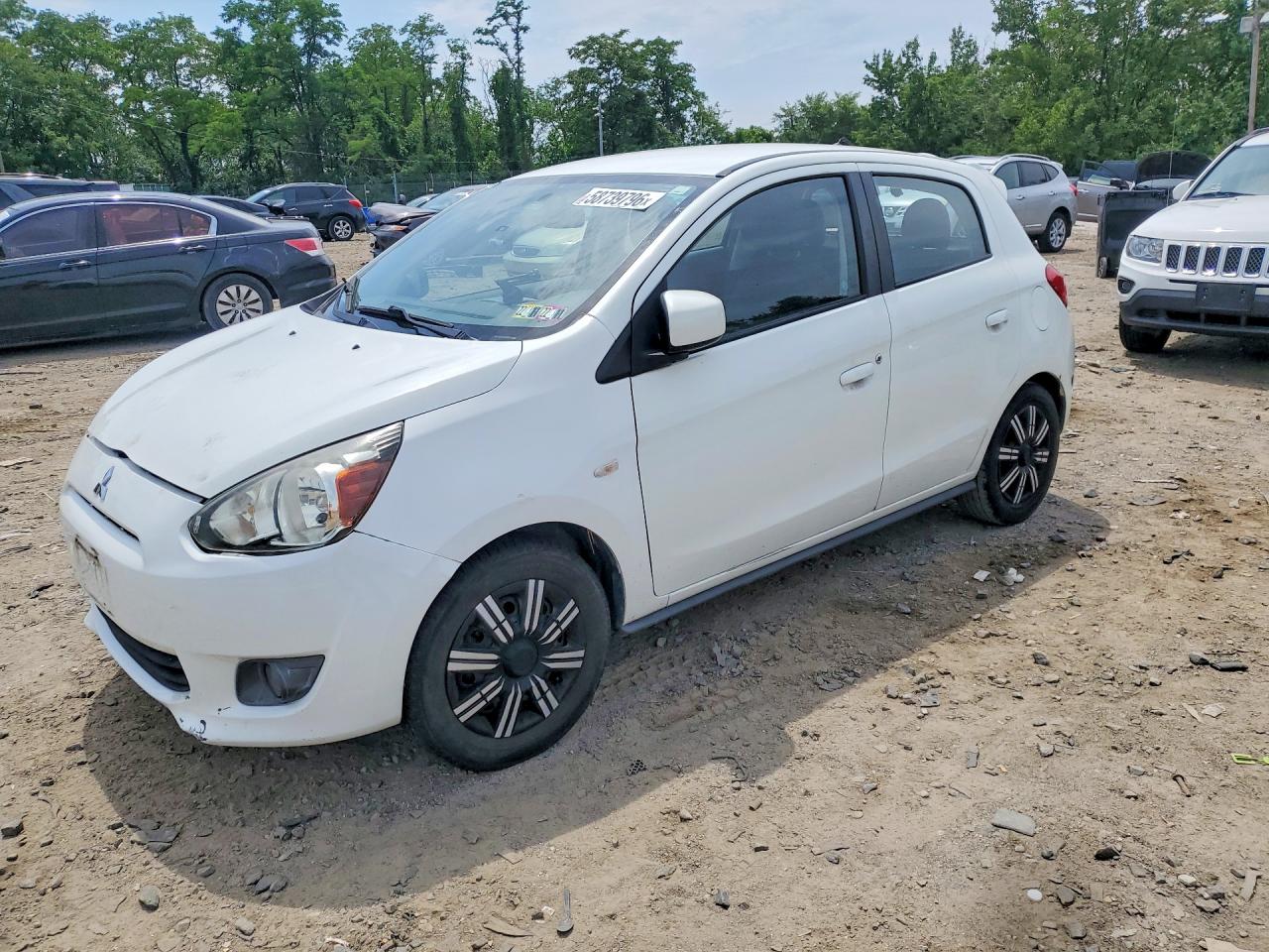 2015 Mitsubishi Mirage DE, VIN ML32A3HJ8FH004587 — Front end