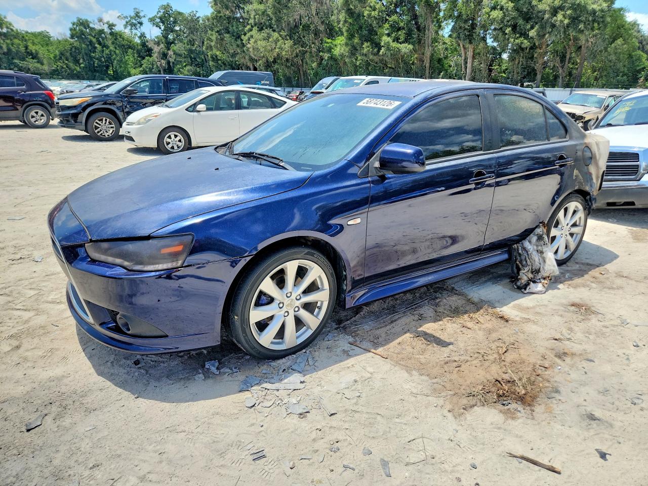 2014 Mitsubishi Lancer GT, VIN JA32U8FW7EU003662 — Пожар в салоне