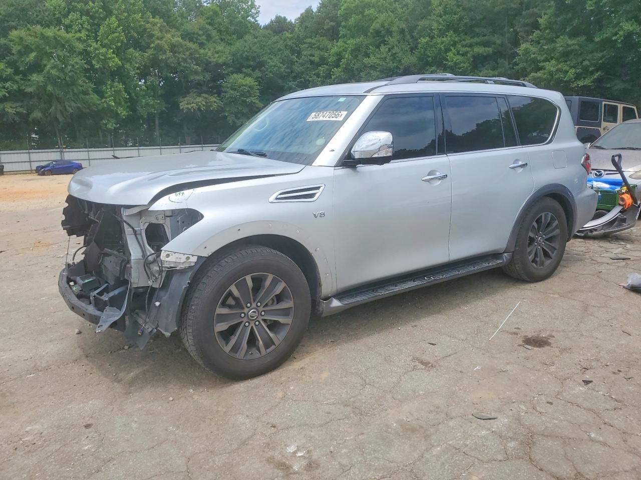 2018 Nissan Armada Platinum, VIN JN8AY2NE4J9730914 — Front end