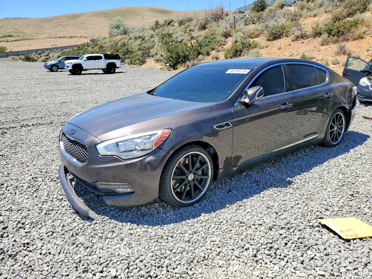 2015 Kia K900 Premium, VIN KNALU4D40F6023805 — Rear end