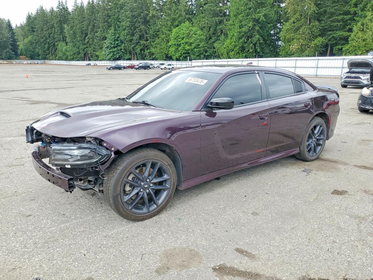2021 Dodge Charger GT, VIN 2C3CDXMG3MH570677 — Front end