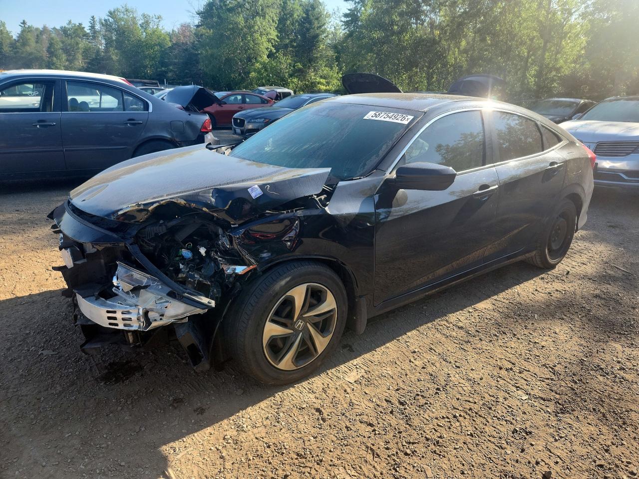 2019 Honda Civic LX, VIN 2HGFC2F56KH009267 — Перед