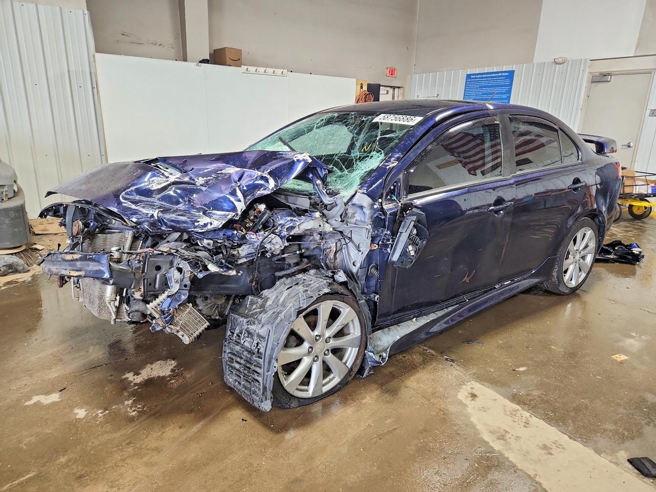 2013 Mitsubishi Lancer GT, VIN JA32U8FW8DU008822 — Front end