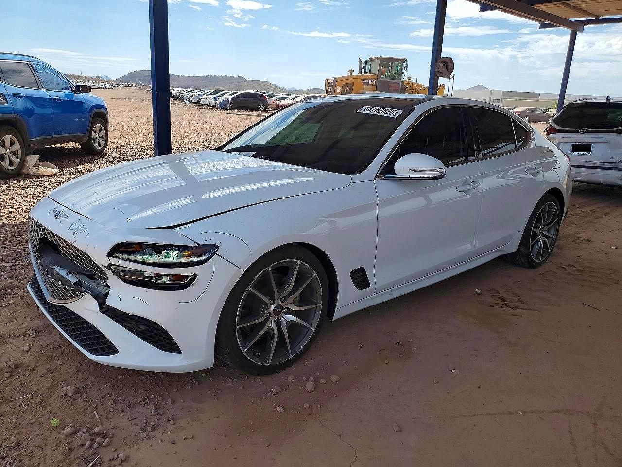 2022 Genesis G70 2.0T, VIN KMTG34TA9NU098528 — Front end