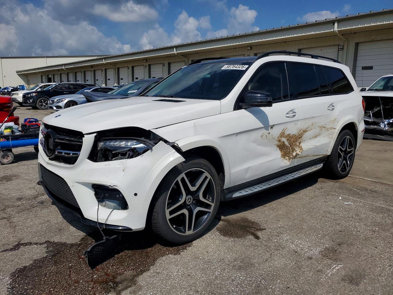 2018 Mercedes-Benz GLS 550, VIN 4JGDF7DE1JA997435 — Front end