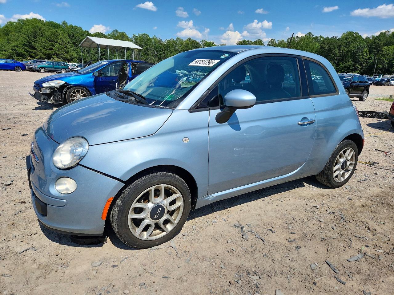 2015 FIAT 500 Pop, VIN 3C3CFFAR3FT667348 — Front end