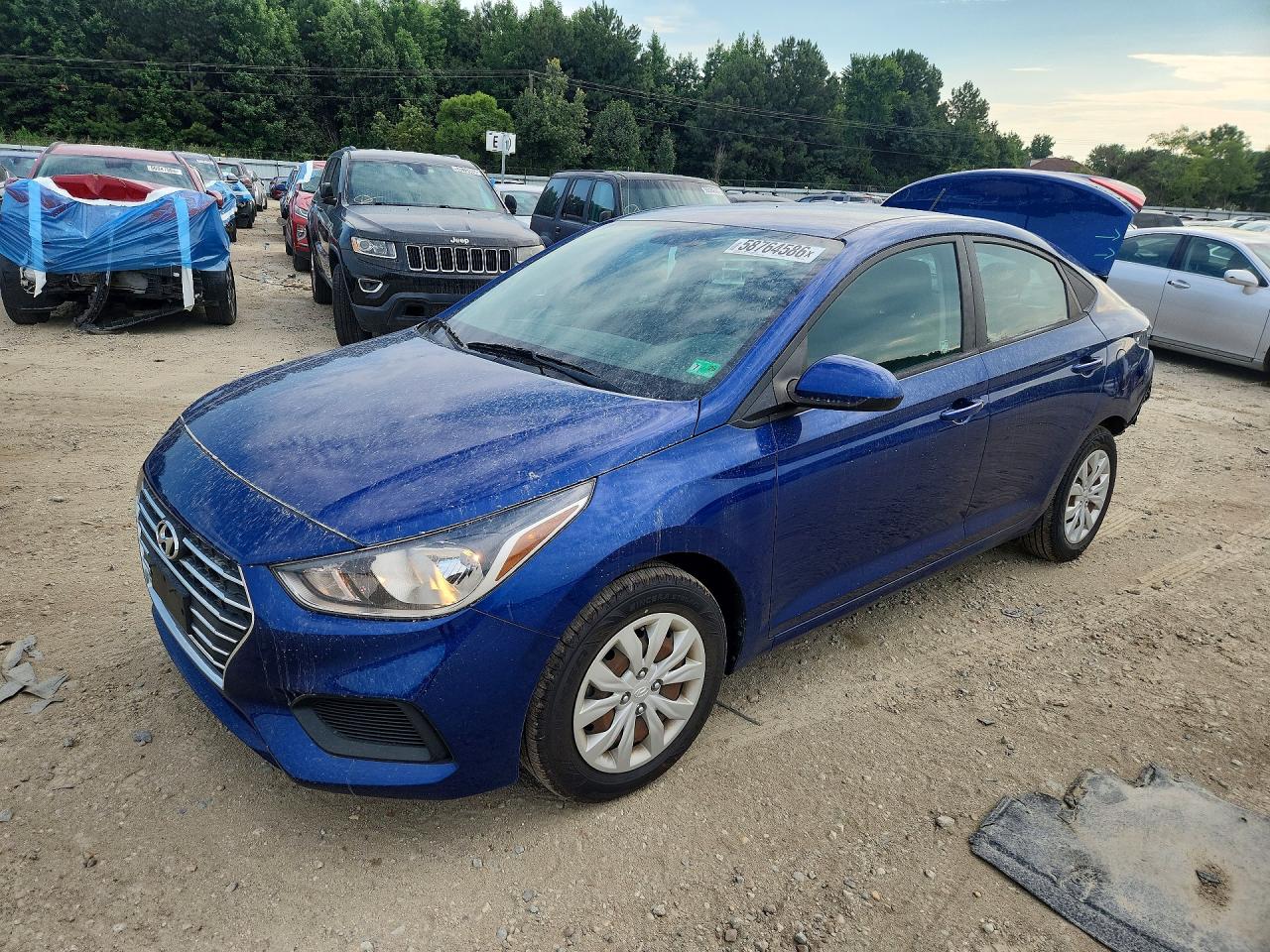 2021 Hyundai Accent SE, VIN 3KPC24A62ME133647 — Rear end