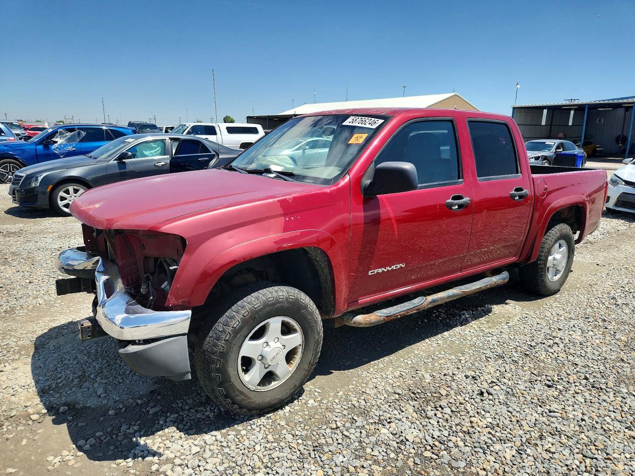 2004 GMC Canyon 1SB SLE Z85, VIN 1GTDT136148131217 — Front end